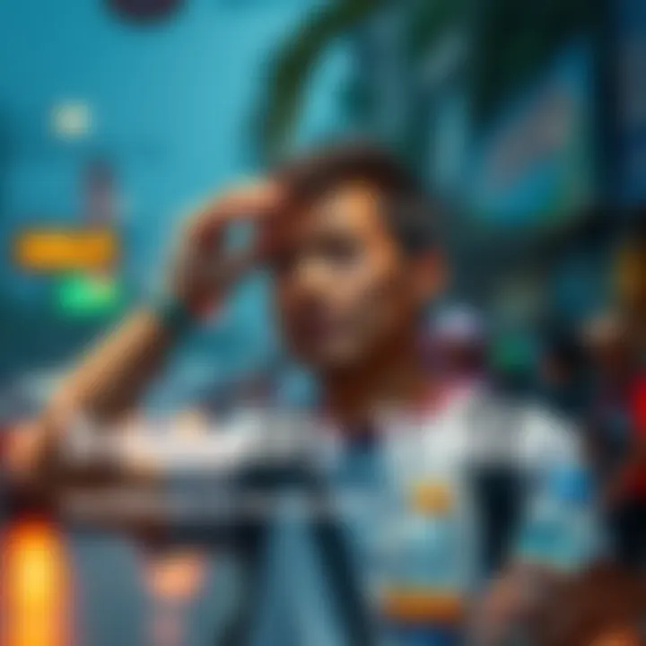 Increase in Humidity Today A person looks uncomfortable in humid weather, wiping sweat from their forehead and holding a water bottle.