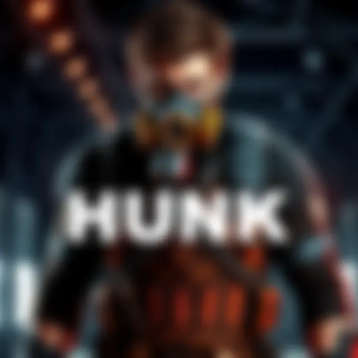 A detailed look at Hunk, the mysterious character in Resident Evil, dressed in tactical gear with a gas mask, standing ready for action in a dark environment.