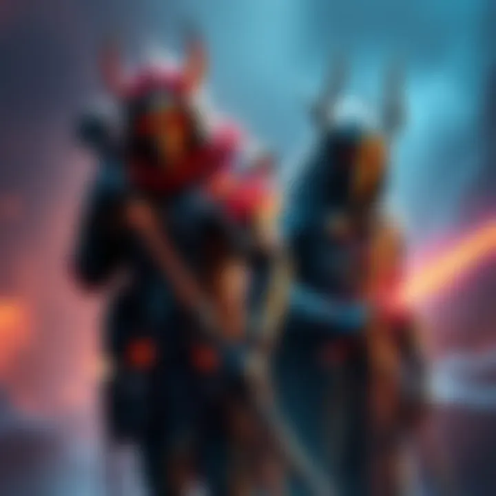 A Hunter and Warlock character showcasing their exotic armor with PVE perks highlighted.