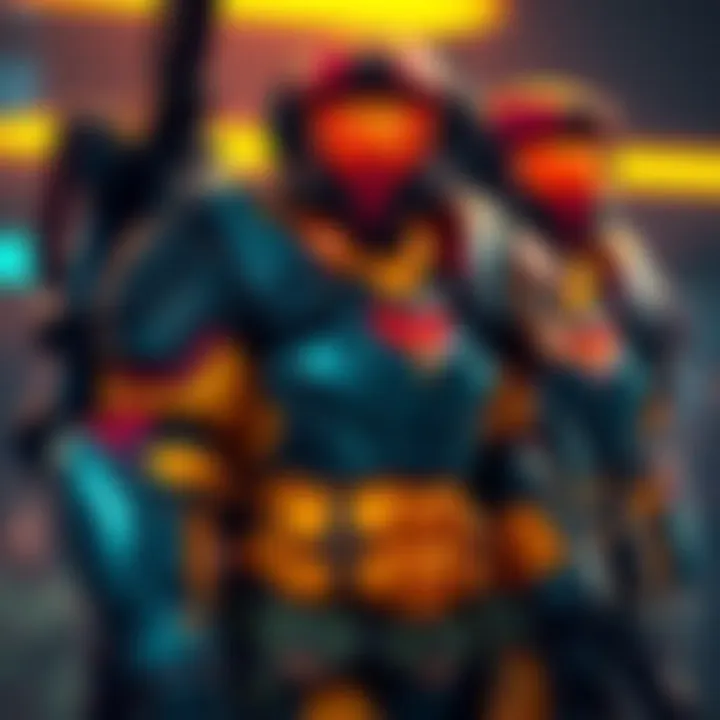 Newly revealed Hunter armor set with unique design, showcasing vibrant colors and sleek features, stands out against traditional Titan gear.