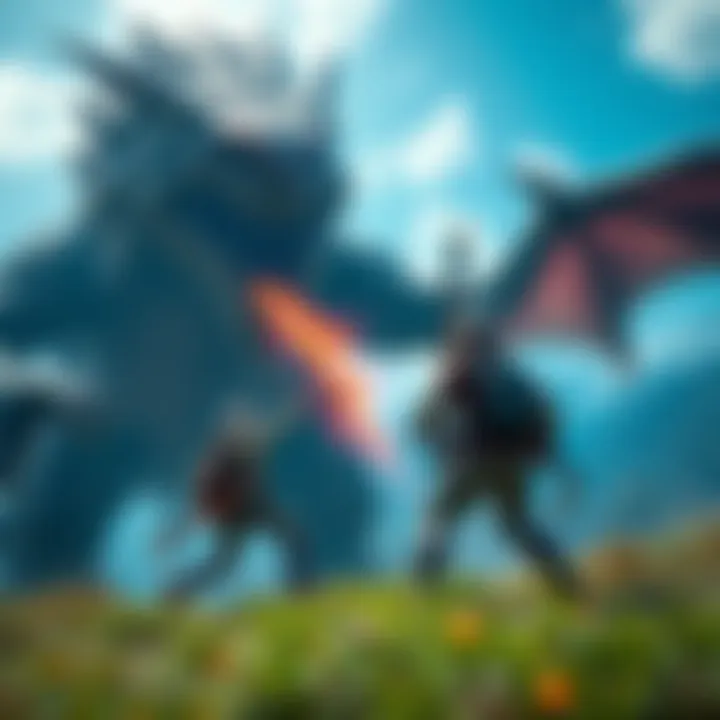 A player character engages a giant monster in MH Wilds, showcasing the tension of the gameplay