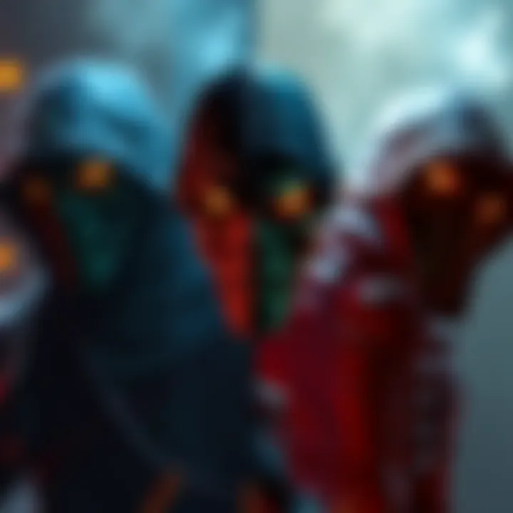 Hunter Character Redesign A side-by-side comparison of the Hunter character from the original game and its remake, highlighting differences in size, posture, and glowing eyes.