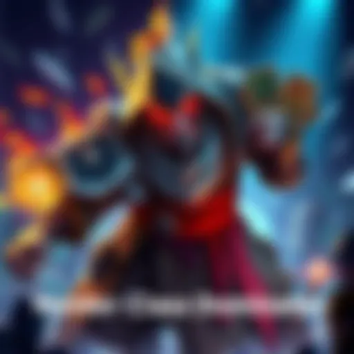 A fierce Hunter character showcasing aggressive strategies with cards in hand, dominating the game board with powerful moves.