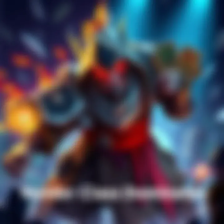 Hunter Class Gameplay A fierce Hunter character showcasing aggressive strategies with cards in hand, dominating the game board with powerful moves.
