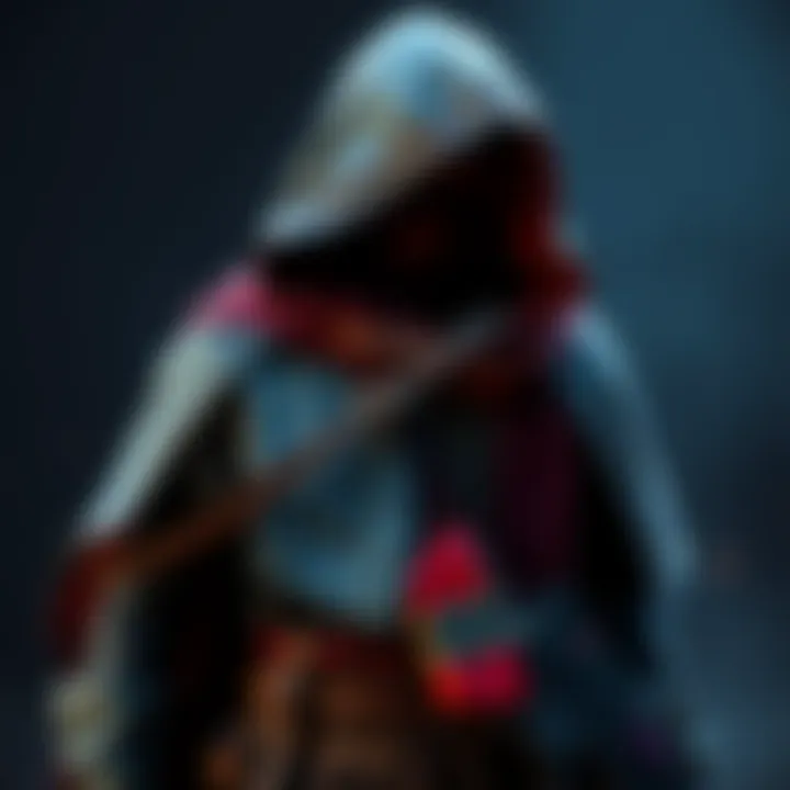 A Hunter character wearing the Relativism Exotic cloak showcasing its unique design and features.