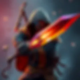 Hunter Praxic Blade Build A Hunter character wielding a Praxic Blade in an action pose, ready for battle in a high-level game setting.