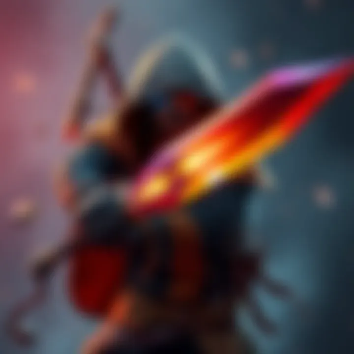 Hunter Praxic Blade Build A Hunter character wielding a Praxic Blade in an action pose, ready for battle in a high-level game setting.