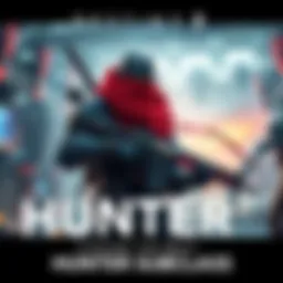 A Hunter character from Destiny 2 showcasing abilities and gear, set in a futuristic game environment with action elements.