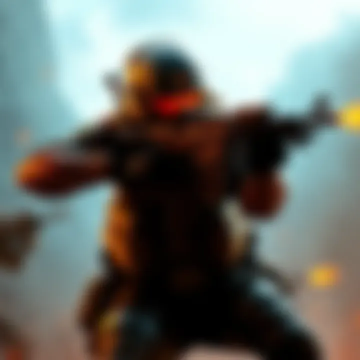 A character utilizing the Hunter’s Fury build in a combat scenario, showcasing powerful weapons and gear in Division 2.