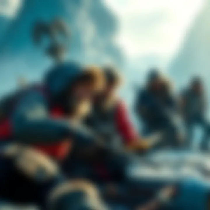 Players analyzing their strategies and gear while preparing for a challenging quest in Iceborne.