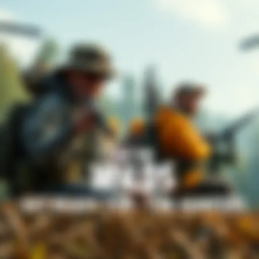 A group of hunters in a forest setting, geared up and ready for an exciting hunting experience in the upcoming Wilds DLC.