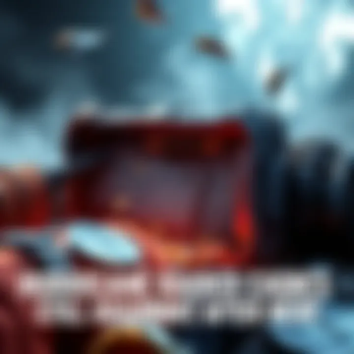 A player opening a hurricane raider cache, revealing blueprints and treasure inside