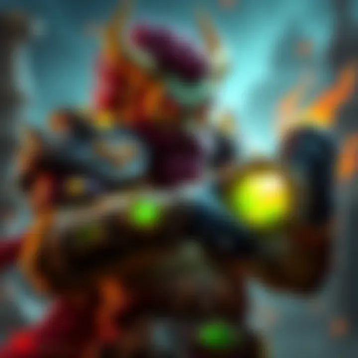 Huskar hero holding Armlet item, showcasing power in Dota 2