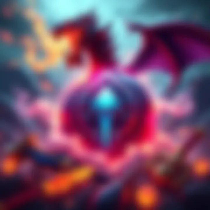 Hydra's Breath Item A glowing depiction of the Hydra's Breath item, surrounded by popular game items like Hurricane Pike and Scythe of Vyse, highlighting its flaws.