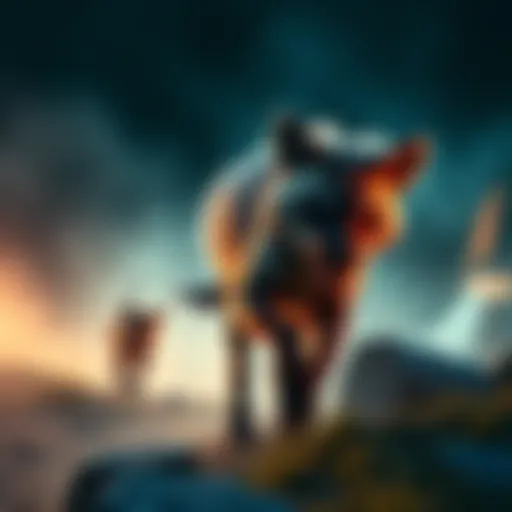 Hyenas failing to control the Federal Triangle point in a game setting