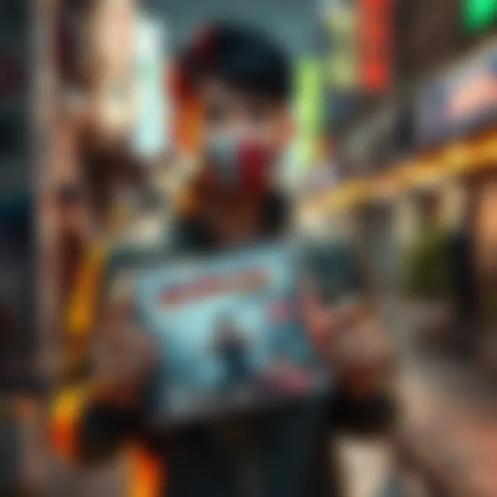 Hyper Tension Johnny holds a rare Japanese Splinter Cell game, smiling with excitement.