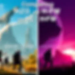 A side-by-side performance comparison of Horizon Zero Dawn Remastered and Horizon Forbidden West on PC, showing graphical settings and frame rates.