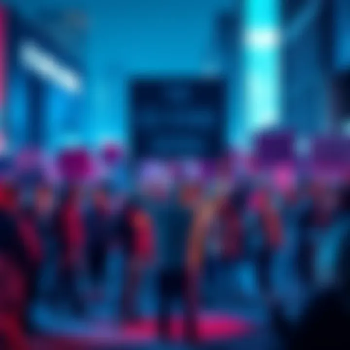 A group of people gathered with signs supporting the Ice King Agenda, showing unity for social change.