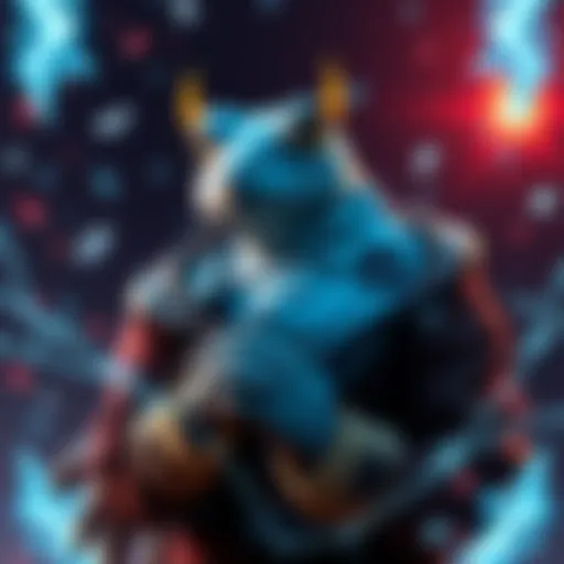 A character resembling Ice Frog, looking thoughtful, surrounded by Dota 2 elements, hinting at potential change in game development.