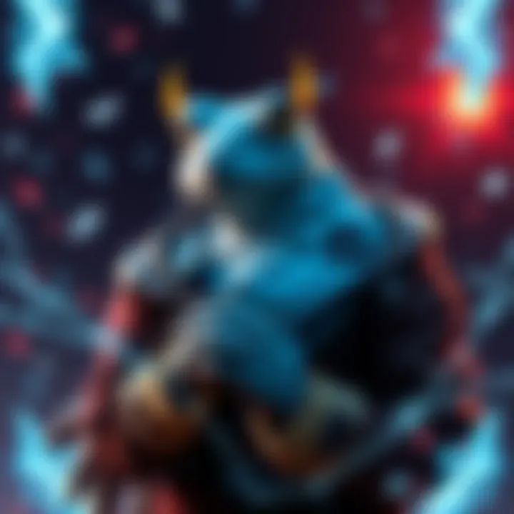 A character resembling Ice Frog, looking thoughtful, surrounded by Dota 2 elements, hinting at potential change in game development.
