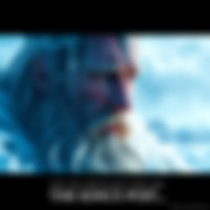 The Ice King Crying The Ice King with tears streaming down his face, surrounded by a cold, icy landscape