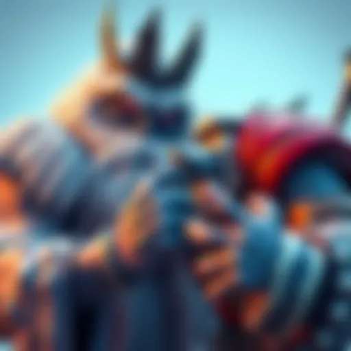 Ice King character interacting with Trog, showcasing unique skin response