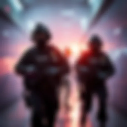 ICE officers detaining individuals in a tense environment, symbolizing controversial immigration policies.