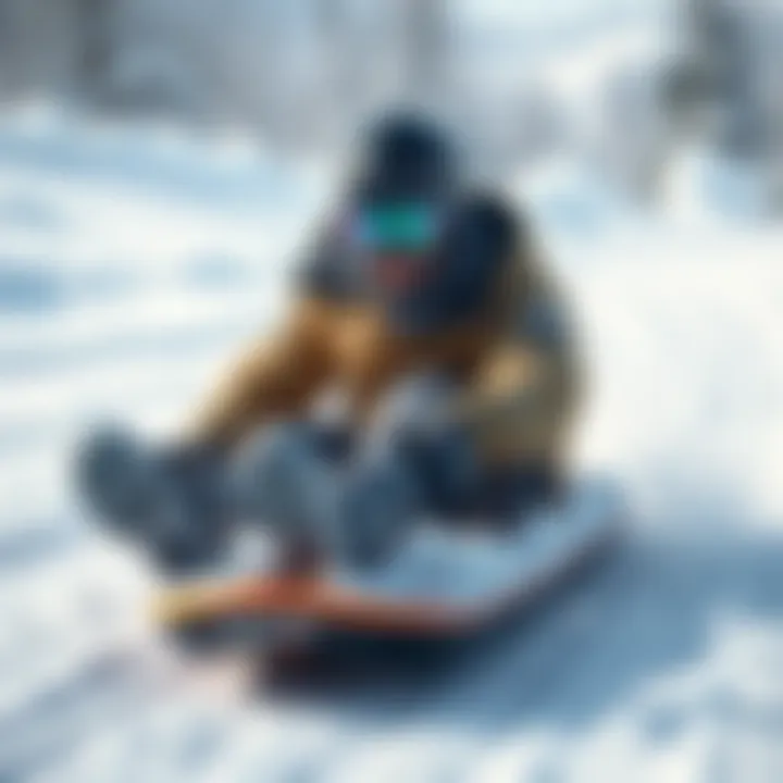 A player showcasing ice sliding techniques in a winter environment, highlighting their successful achievement in a game campaign.