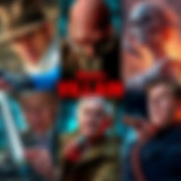 A collage of famous villain deaths in film, featuring a Canadian man, a sea monster, an evil doctor, a plastic woman, an elderly man, and a military character, each shown in dramatic scenes from their...