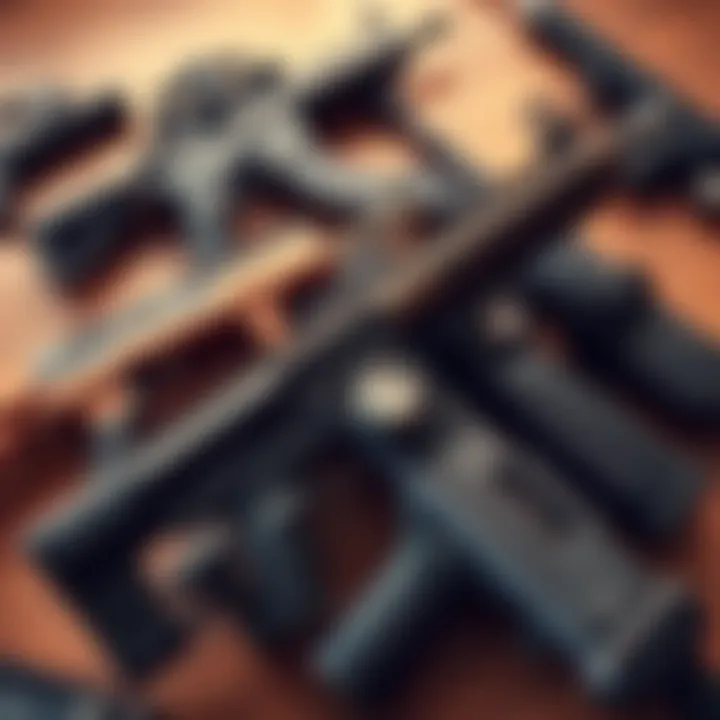 A collection of popular guns like Friction Fire and Manannan SR4, representing nostalgia and fan favorites.