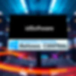 idSoftware logo with Windows Central report headline in the background