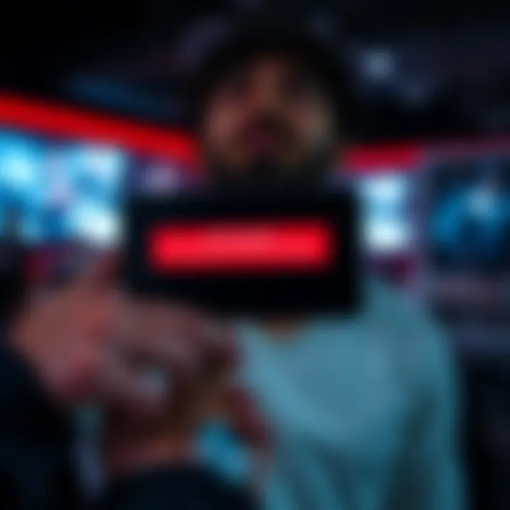 IGN Comments Not Loading A smartphone displaying an error message while trying to load IGN comments, with a frustrated user in the background