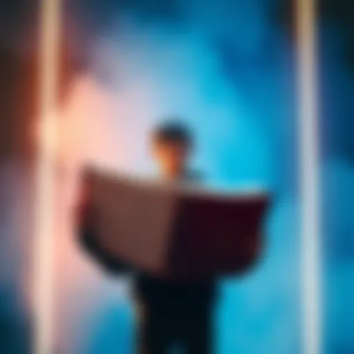 Iji with His Gigantic Book A person named Iji holding a massive book that seems oversized compared to him, sparking curiosity and humor among onlookers