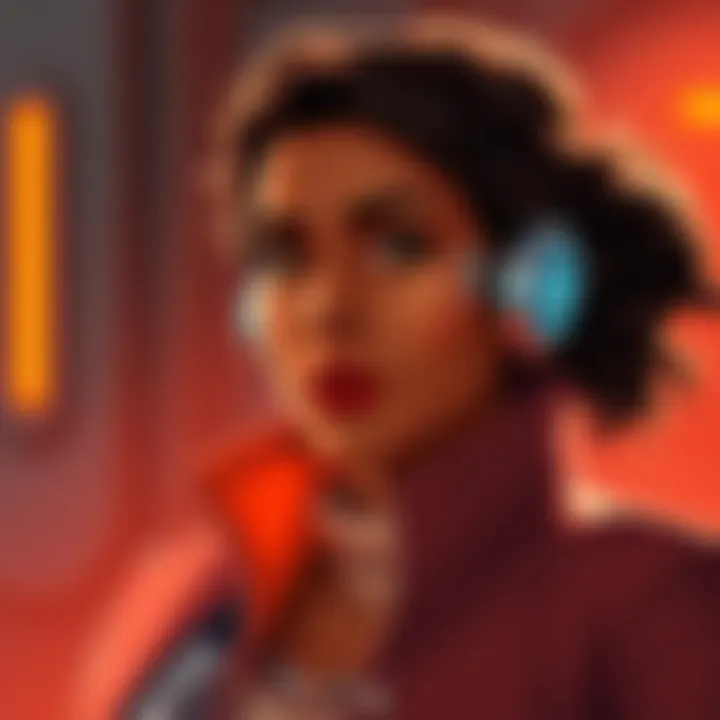 A visual representation of Ikora Rey as Dr. Nella Davis, showing her past as a Department of Energy employee and links to the Clovis Bray family.