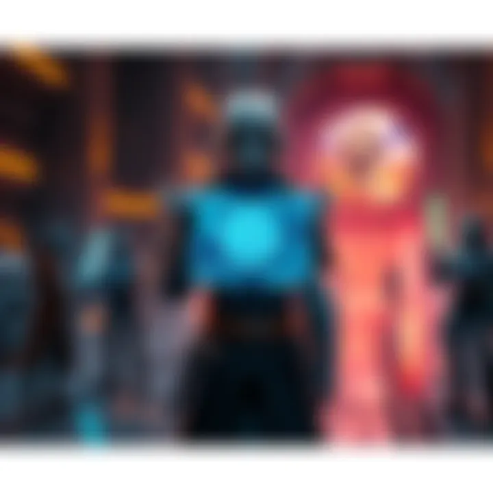 Ikora Rey standing with a holographic quest interface and confused players in the background
