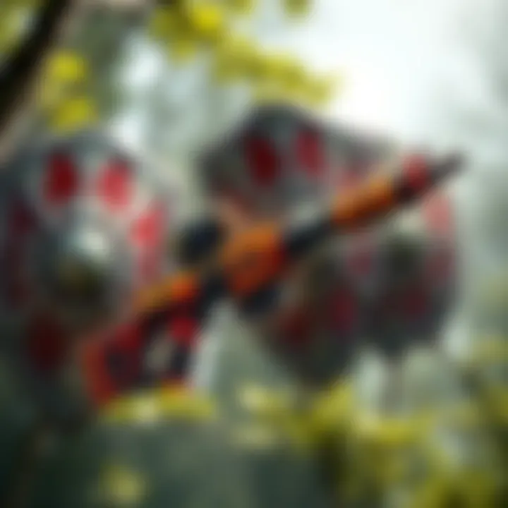 A digital art illustration showing the Il Toro weapon with medium shields in the background, depicting the impact of recent nerfs on gameplay.