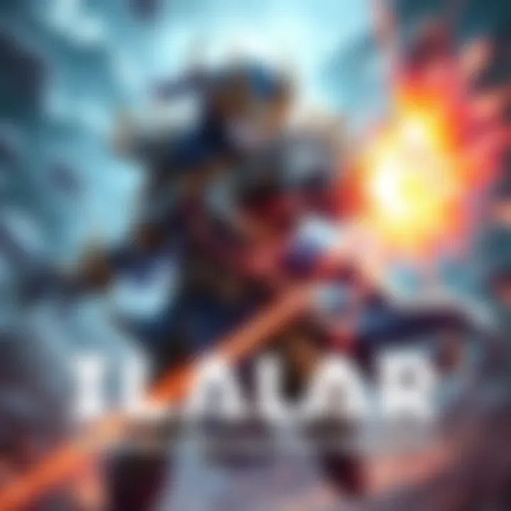 Ilari, a champion, attacking an enemy with a strong burst of energy, showcasing impressive damage capabilities in a game setting.