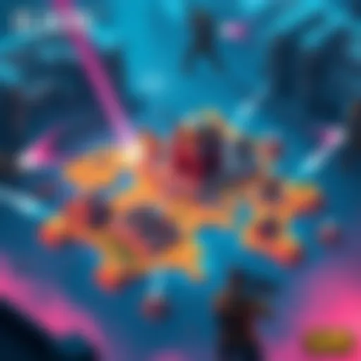 Ilios Map Overview A vibrant depiction of the Ilios map in a gaming scene showing players engaged in action