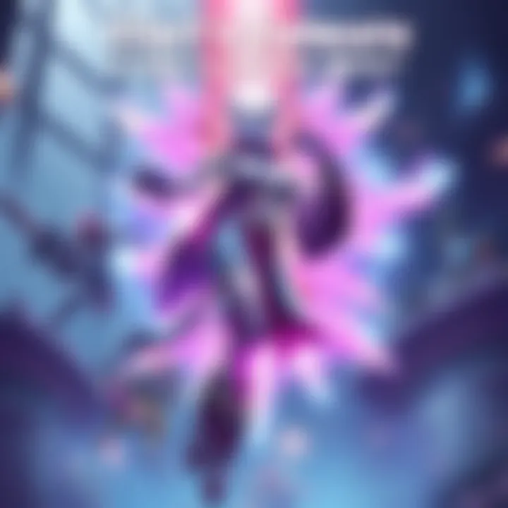 An illustration of Illari, a character with glowing energy, surrounded by gameplay elements reflecting her ultimate ability. The background shows an action-packed game setting.