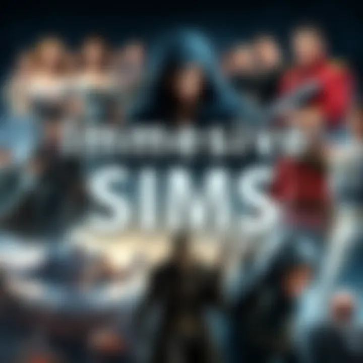 Immersive Sims Game Titles A collage of popular immersive sim games like Dishonored and Deus Ex, showcasing their distinctive art styles and characters.