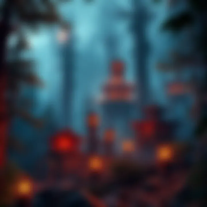 Immersive game scene A captivating game environment featuring lush forests and mysterious structures, emphasizing storytelling and atmosphere.