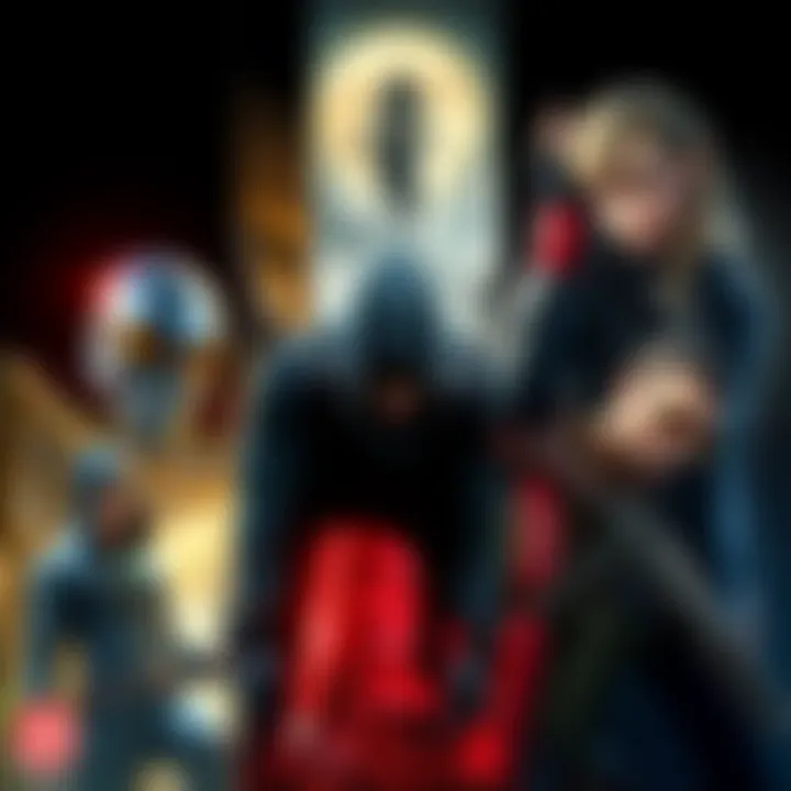 A collage of popular immersive sim games featuring characters and scenes from Thief, Deus Ex, and Dishonored