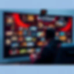 A gamer looking at a cluttered Steam interface with immersive simulation games