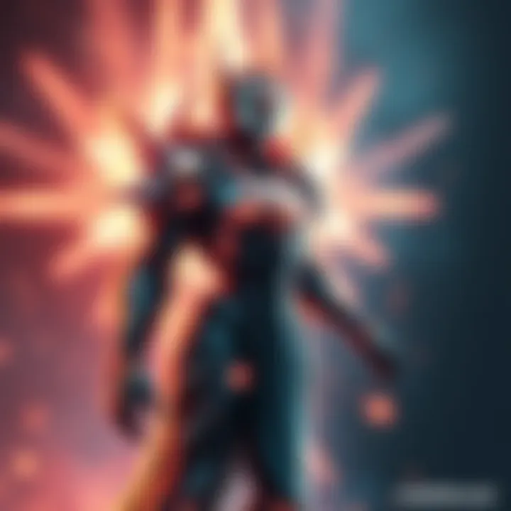 A powerful character in armor radiating energy, depicted as invincible and fast, symbolizing immortality and unmatched abilities.