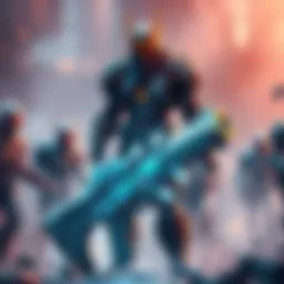 A character resembling Mirage stands amidst disintegrated clones, with the Hemlok weapon prominently displayed in the foreground, showcasing the game's tactical changes.