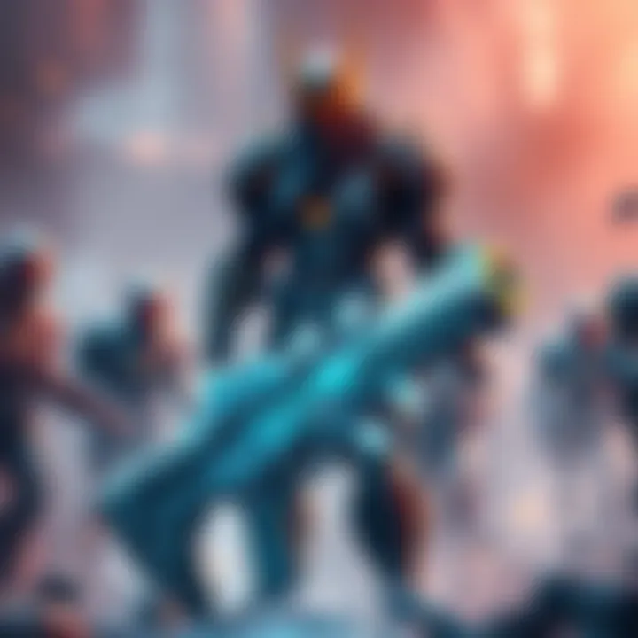 A character resembling Mirage stands amidst disintegrated clones, with the Hemlok weapon prominently displayed in the foreground, showcasing the game's tactical changes.