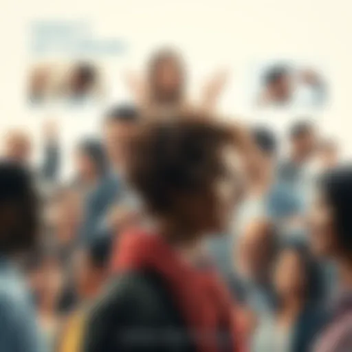 A collage showing diverse people communicating, highlighting truth in relationships, politics, and society.