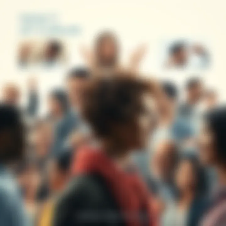 Impact of Truth in Culture A collage showing diverse people communicating, highlighting truth in relationships, politics, and society.