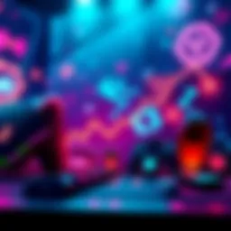 A graphic showing a downward trend in player counts with various gaming icons in distress, highlighting the negative effects on communities and funding.