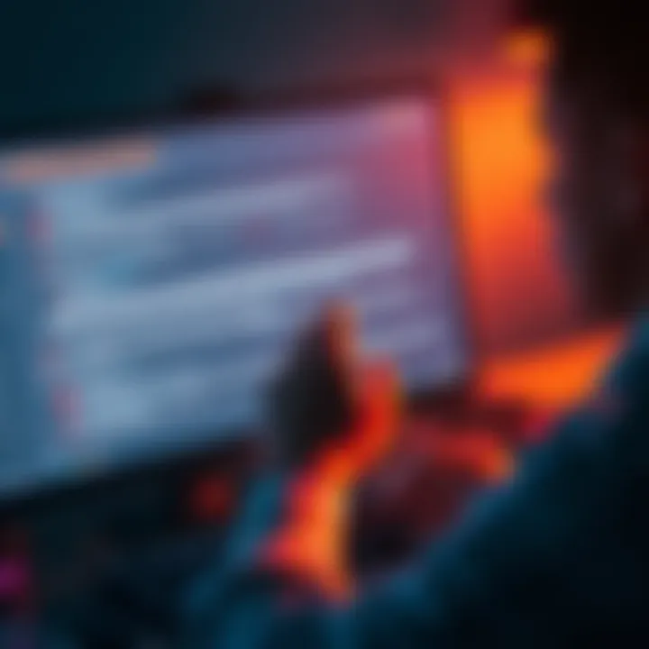 A person revising text on a computer screen, showcasing an edit that improves clarity and engagement in content.